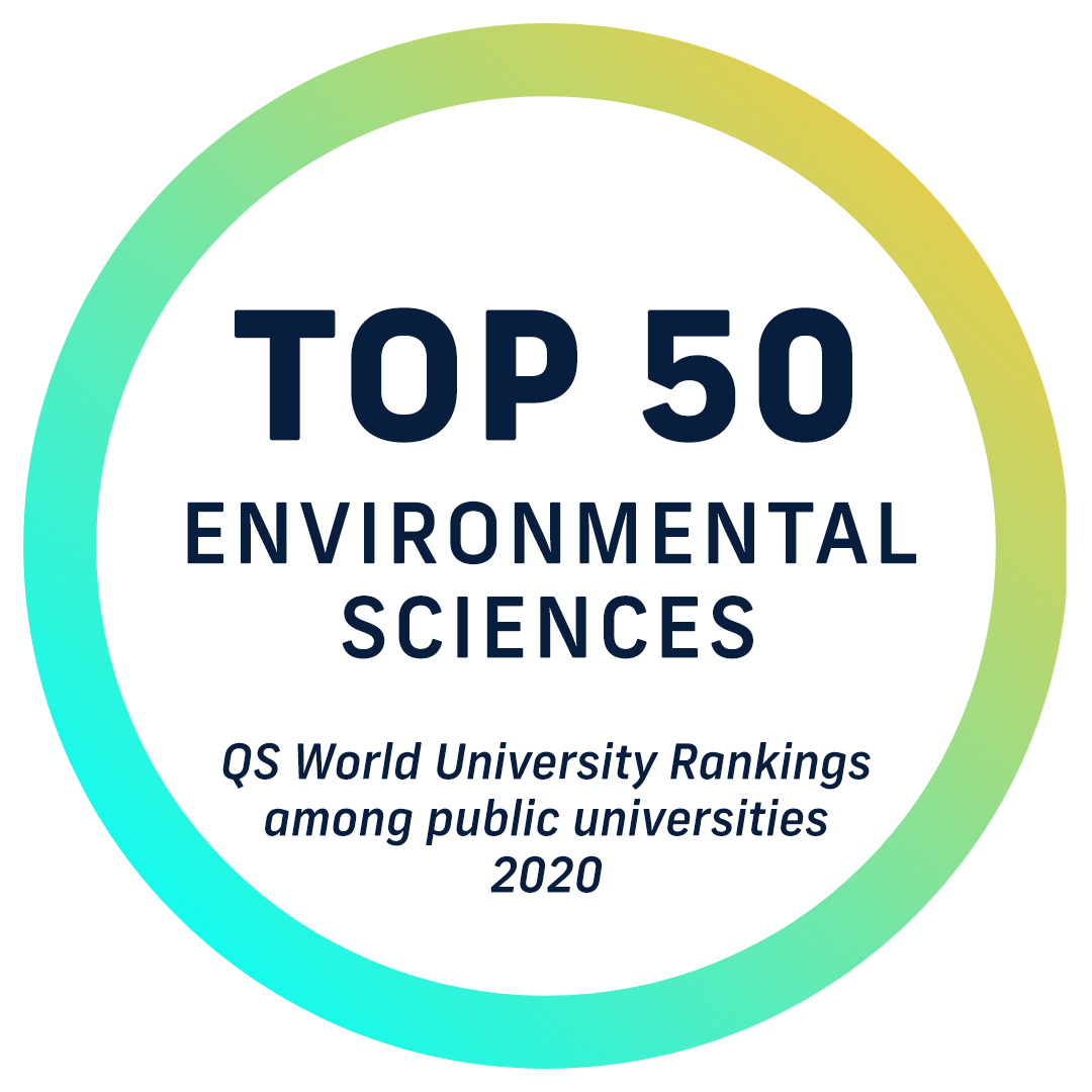 Top 50 environmental sciences - by QS World University Rankings - among public universities 2020