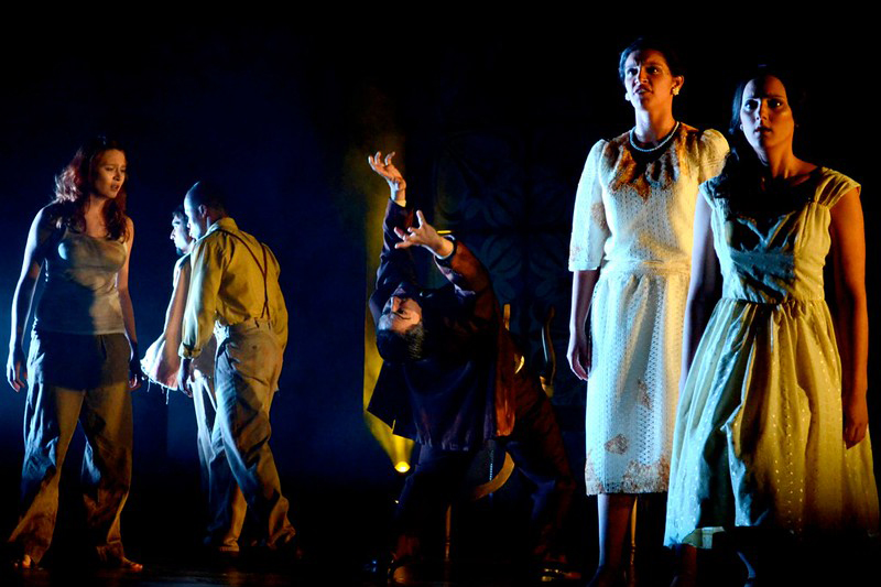 FIU students perform in a play