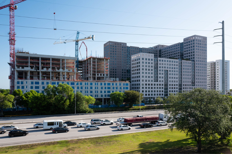 Construction of off-campus housing