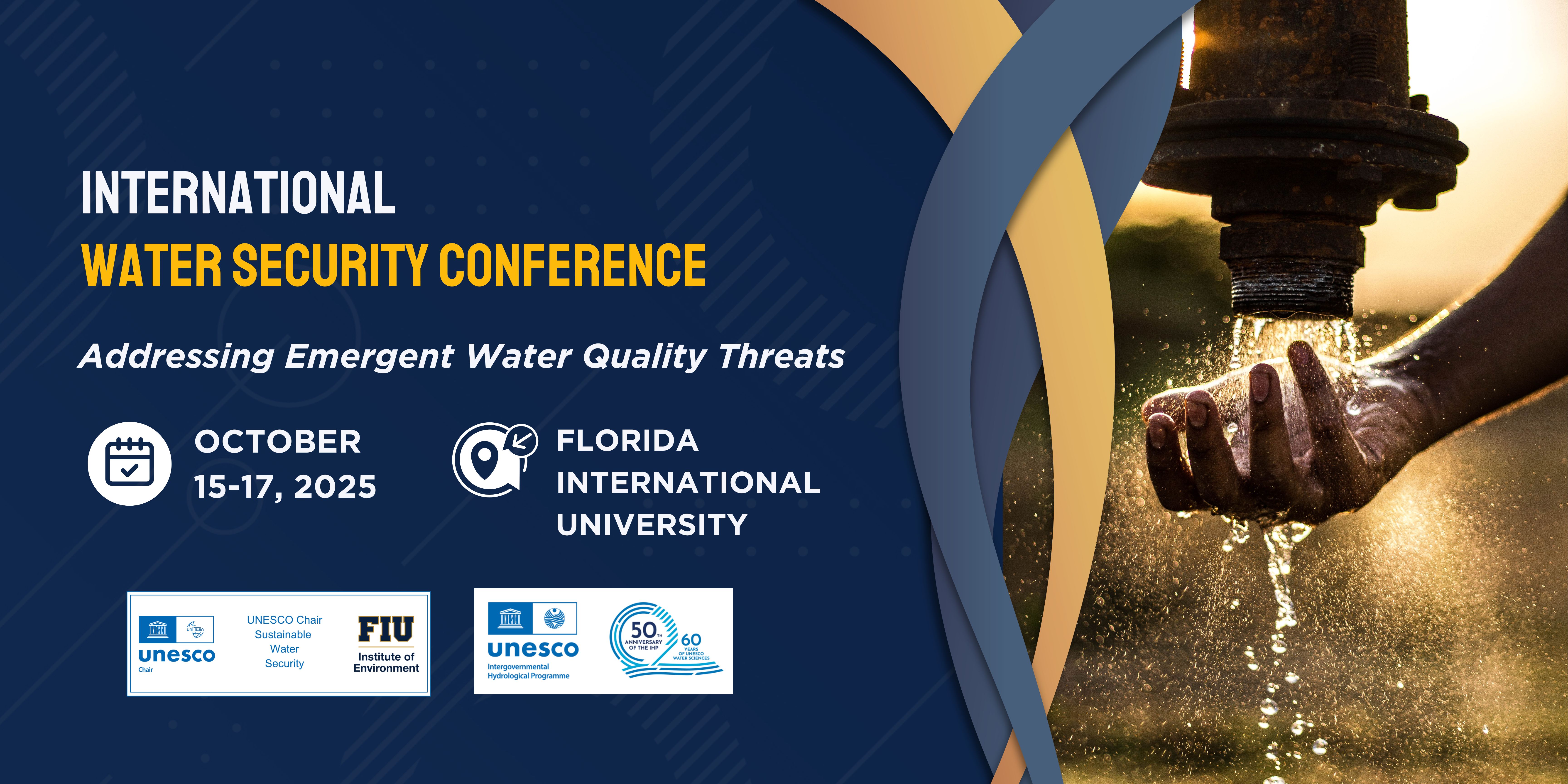 International Conference: Addressing Emergent Water Quality Threats banner